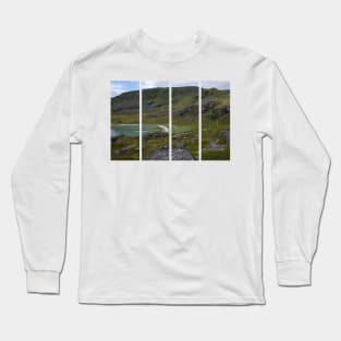 Wonderful landscapes in Norway. Nord-Norge. Beautiful scenery of Masoy coastline at Havoysund in the Troms og Finnmark. Long Sleeve T-Shirt